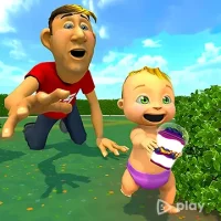 Rainbow Prank: Hide Daddy

